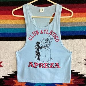Vintage Oceanic Club Atletico Apreza muscle body building fitness tank top 70s